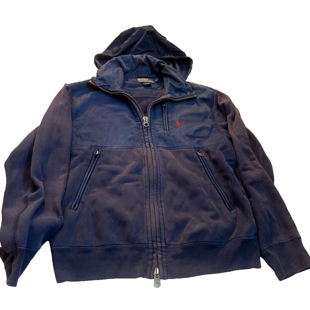 Ralph Lauren Polo Jacket Sweater Small Full Zip Vintage